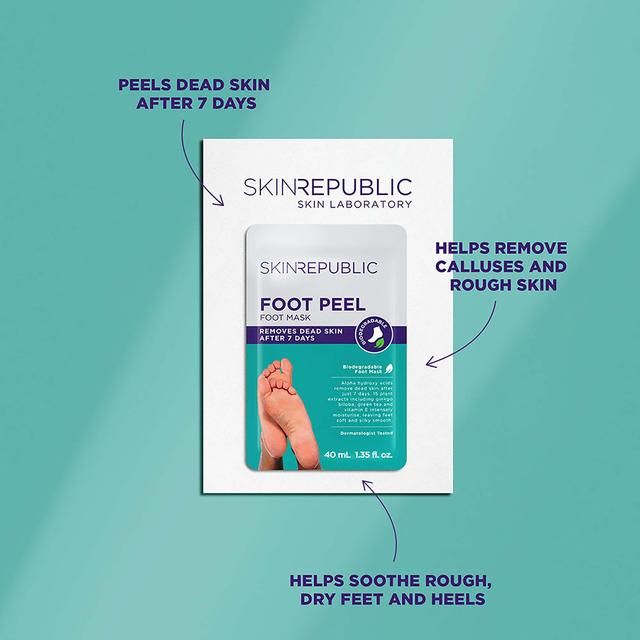 Skin Republic Biodegradable Foot Peel   1pair GOODS M&S   