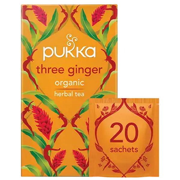 Pukka Herbs Three Ginger Organic Herbal Tea - 20 Teabags GOODS Superdrug   