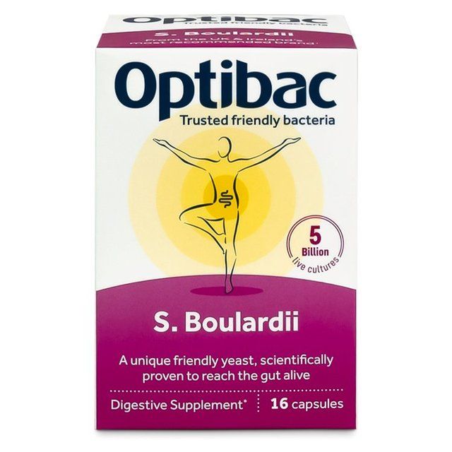 Optibac Saccharomyces Boulardii 16 Capsules   16 per pack