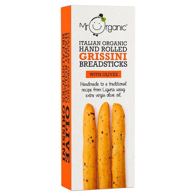 Mr Organic Olive Grissini Breadsticks   130g