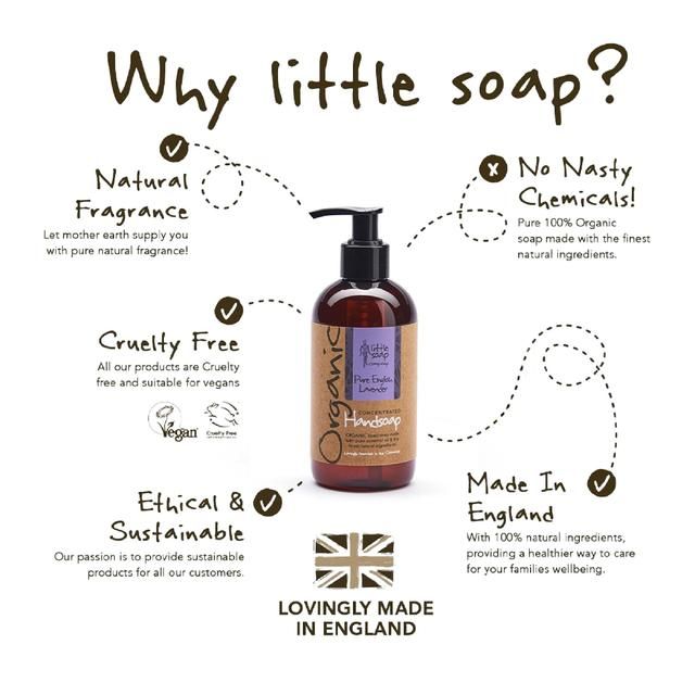 Little Soap Company Organic Liquid Hand Soap Lavender   250ml GOODS M&S   