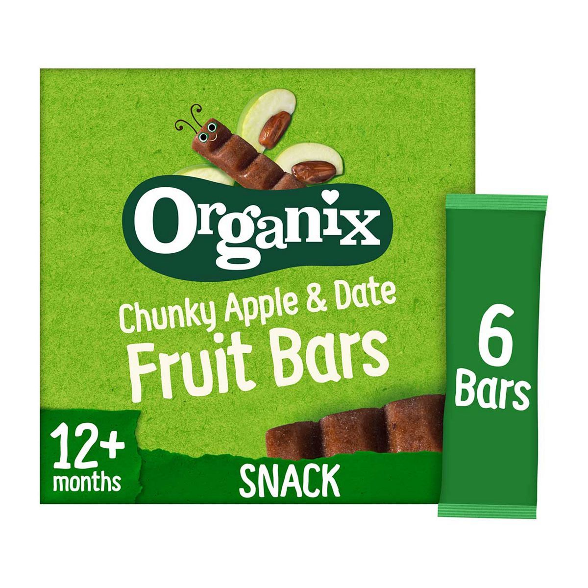 Organix Apple & Date Organic Fruit Snack Bar Multipack 6x17g GOODS Boots   