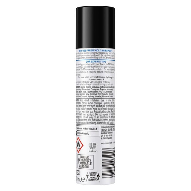 TRESemme Salon Finish Freeze Hold Hairspray   100ml GOODS M&S   