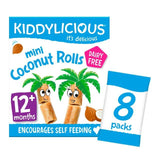 Kiddylicious Original Mini Coconut Rolls Baby Snacks Multi   8 x 7g GOODS M&S   