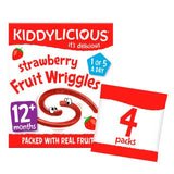 Kiddylicious Strawberry Wriggles Baby Snacks Multi   4 x 12g