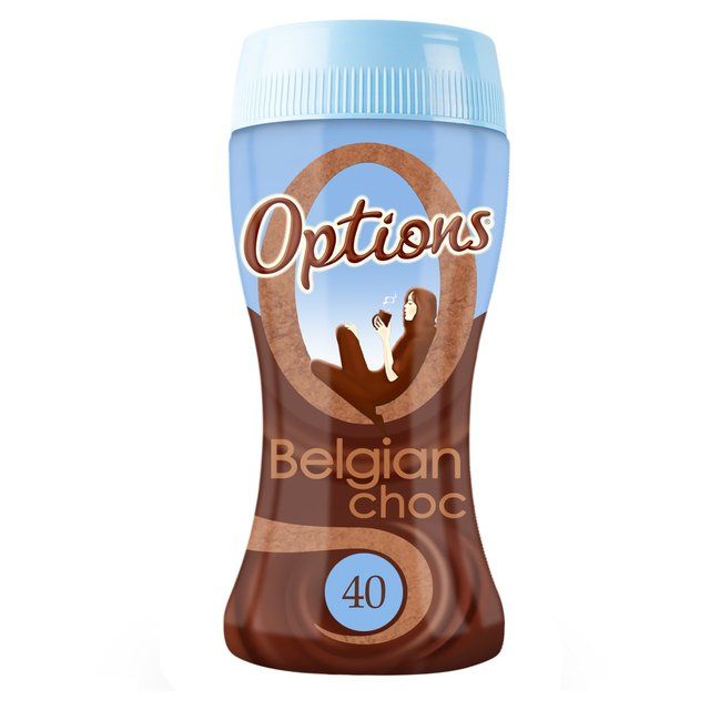 Options Belgian Hot Chocolate Drink   220g