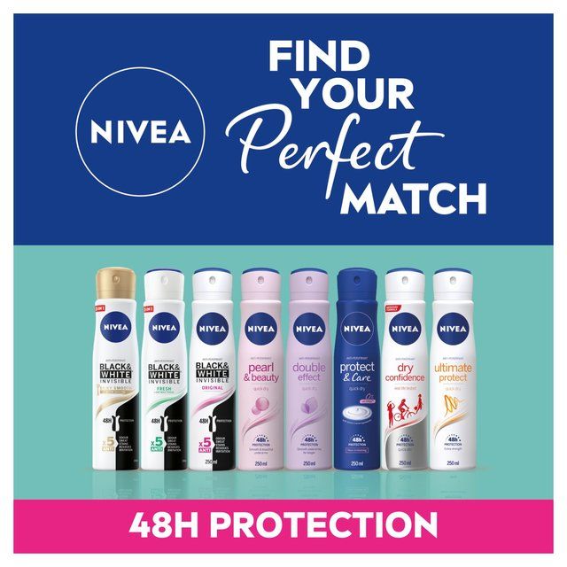 NIVEA Anti-Perspirant Deodorant Spray Black & White Fresh   250ml