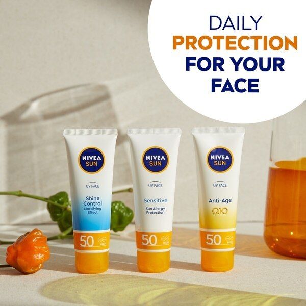 NIVEA SUN UV Face SPF 50 Q10 Anti-Age & Anti-Pigments 50ml GOODS Superdrug   