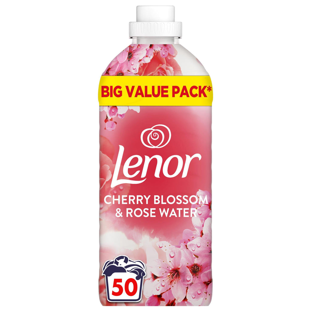 Lenor Cherry Blossom & Rose Water Fabric Conditioner 50 Washes