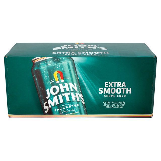 John Smith's Extra Smooth Ale Cans   18 x 440ml