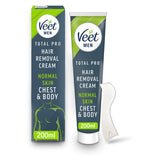 Veet Men Hair Removal Cream for Chest & Body 200ml hair removal creams & waxes Sainsburys   