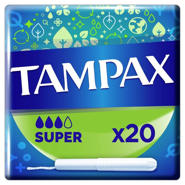 Tampax Super Tampons With Cardboard Applicator   20 per pack GOODS M&S   