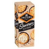 Jacob's Savours Bakes Salt &amp; Cracked Black Pepper Crackers   200g