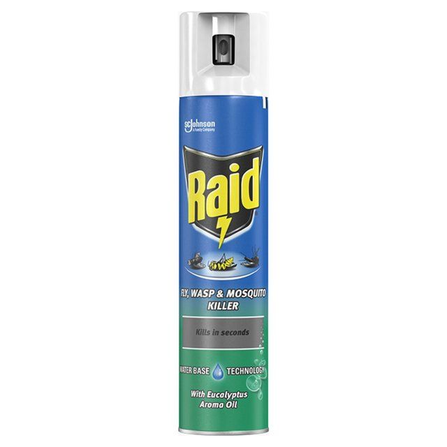 Raid Fly Wasp & Mosquito Killer with Eucalyptus Aroma Oil   300ml