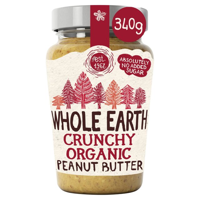 Whole Earth Organic Crunchy Peanut Butter   340g GOODS M&S   