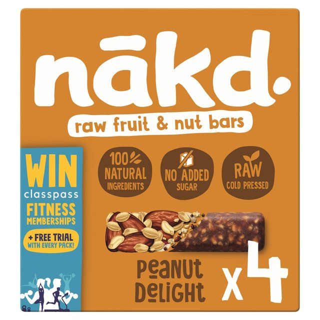 nakd. Peanut Delight Fruit & Nut Bars Multipack   4 x 35g GOODS M&S   