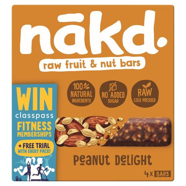 nakd. Peanut Delight Fruit & Nut Bars Multipack   4 x 35g GOODS M&S   