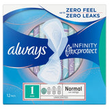 Always Sanitary Towels Infinity Normal (Size 1) Wings   12 per pack