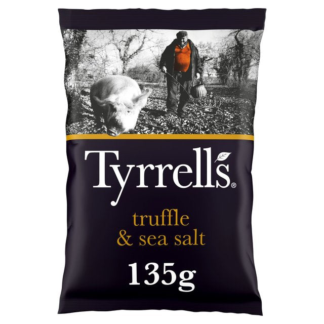 Tyrrells  Truffle & Sea Salt Sharing Crisps   135g GOODS M&S   