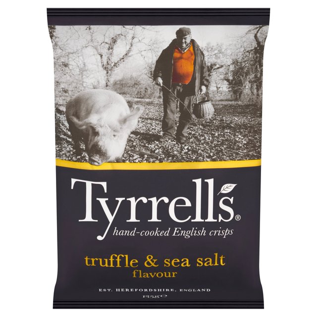 Tyrrells  Truffle & Sea Salt Sharing Crisps   135g GOODS M&S   