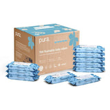 Pura Flushable Baby Wipes, 10 x 70 pack, (700 Wipes) GOODS Superdrug   