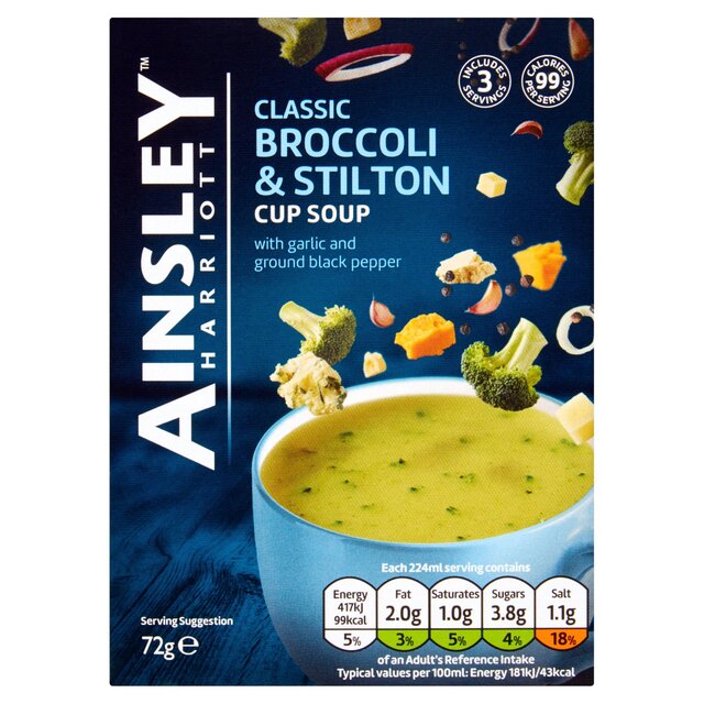 Ainsley Harriott Broccoli & Stilton Cup Soup   72g