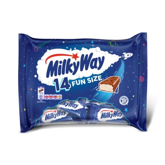 Milky Way Nougat & Milk Chocolate Funsize Snack Bars Multipack    227g