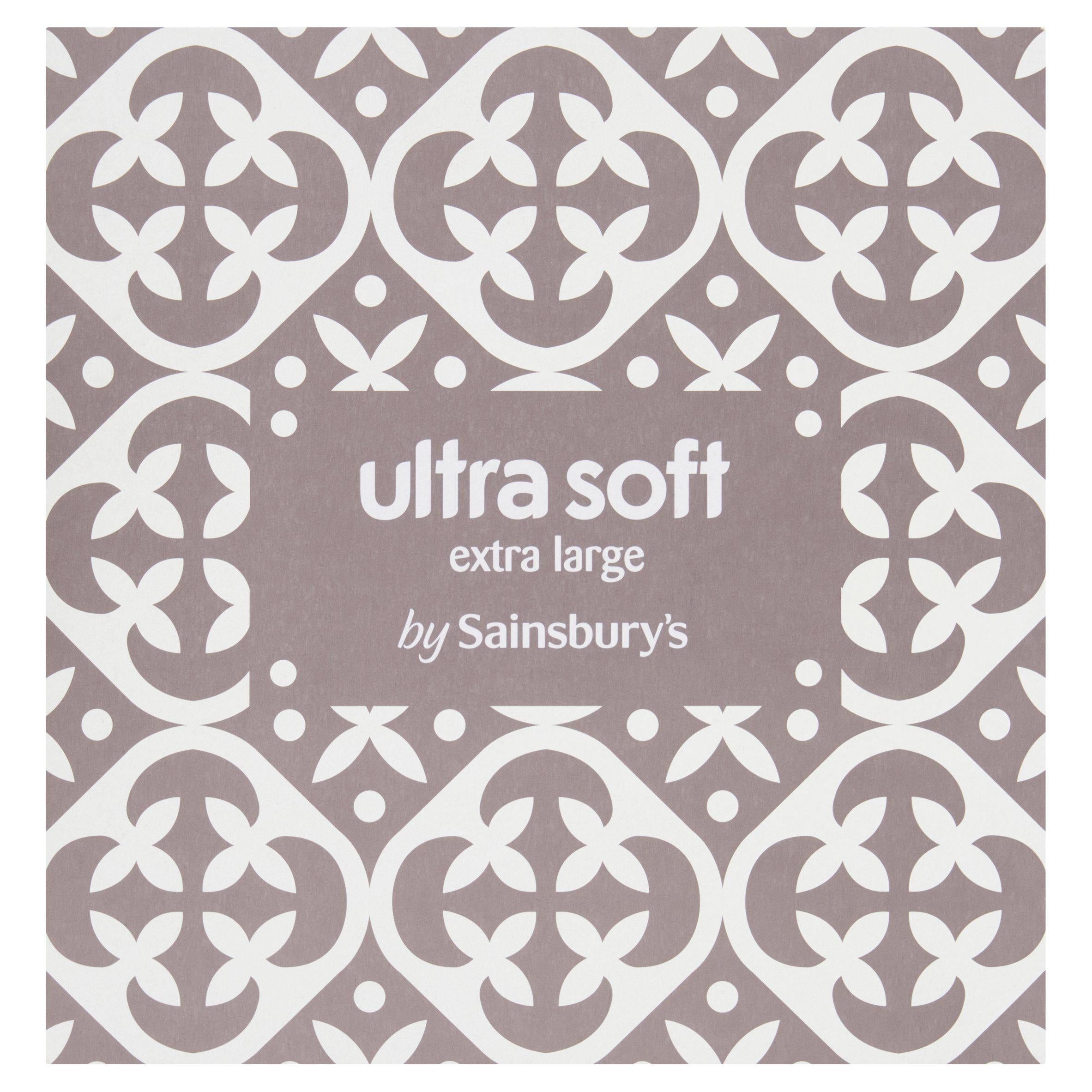 Sainsbury's Ultra Soft Mansize Tissues Compact 1x54 Sheets Tissues Sainsburys   