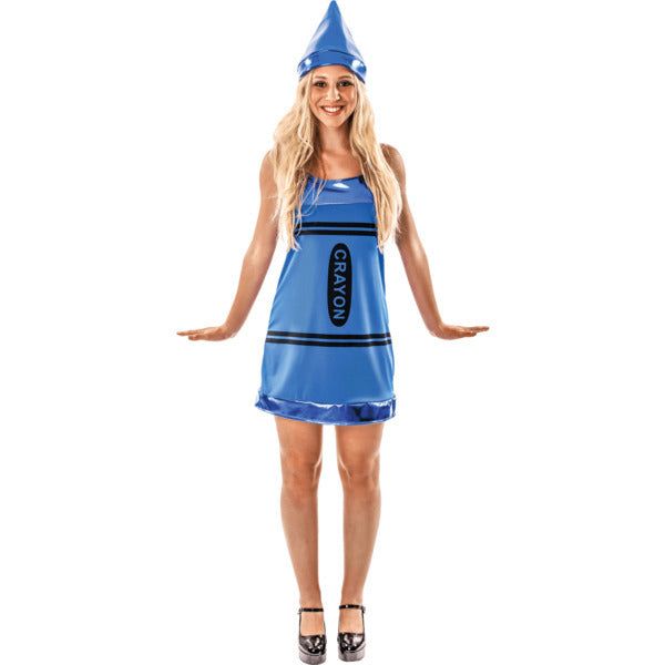 Orion Costumes Womens Blue Crayon Fancy Dress X-Large