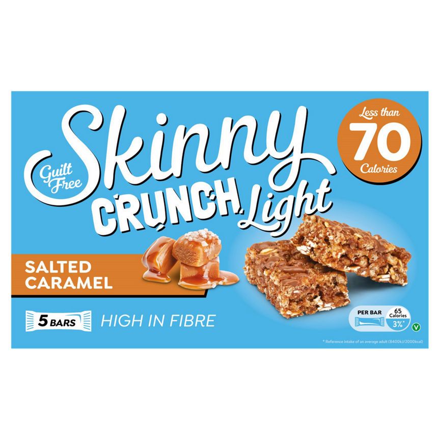 Skinny Crunch Light Salted Caramel Bars GOODS ASDA   