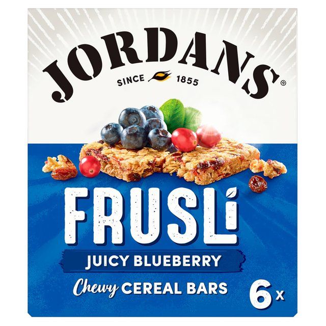 Jordans Blueberry Burst Frusli Cereal Bars   6 x 30g