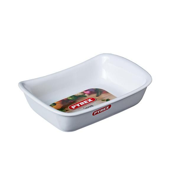 Pyrex Supreme Ceramic Roaster White 26cm GOODS M&S   