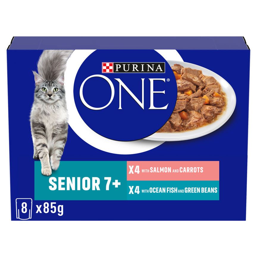 Purina ONE Senior 7+ Salmon and Ocean Fish 8 x