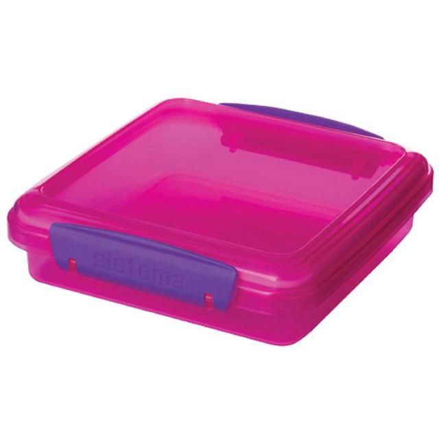 Sistema Sandwich Boxes Assorted Colours   3 per pack