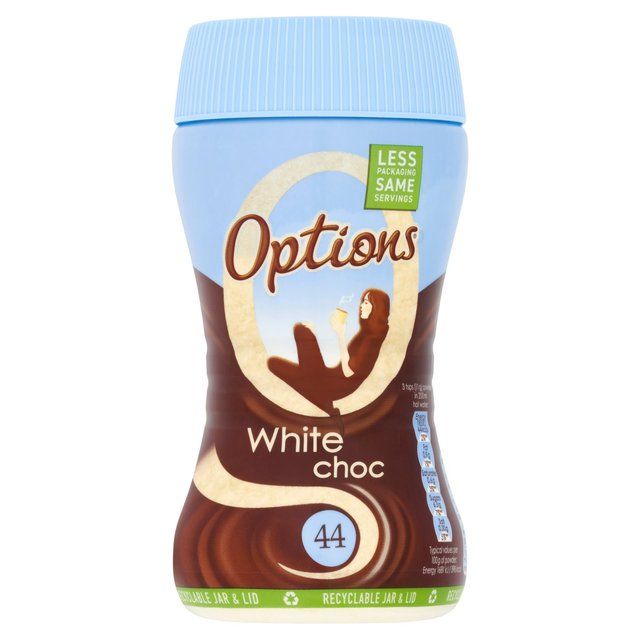 Options White Hot Chocolate Drink   220g