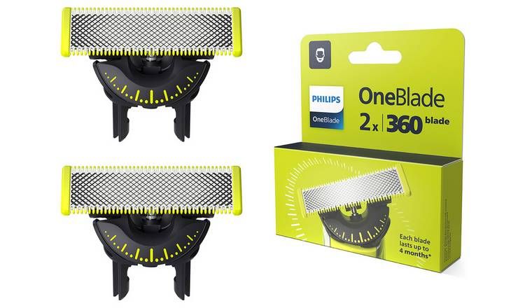 Philips OneBlade Replacement Razor Blade Heads 2 pk QP420/50 GOODS Argos