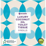 Ocado Luxury Coconut Oil Toilet Tissue   9 per pack GOODS M&S   