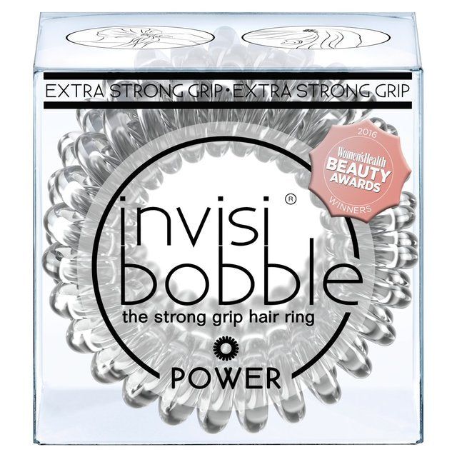 Invisibobble Strong Hold Clear Hair Ties   3 per pack