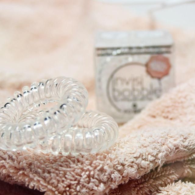 Invisibobble Strong Hold Clear Hair Ties   3 per pack