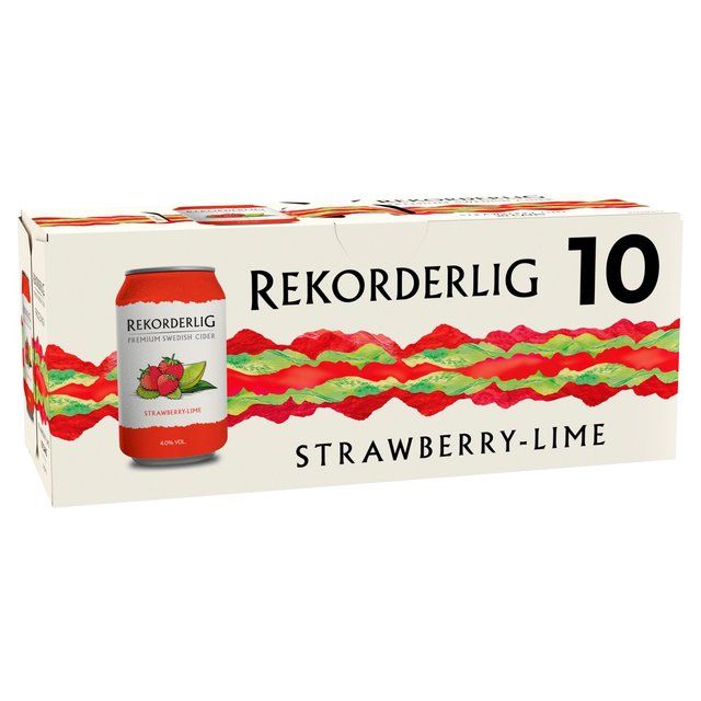 Rekorderlig Strawberry & Lime Cider   10 x 330ml GOODS M&S   