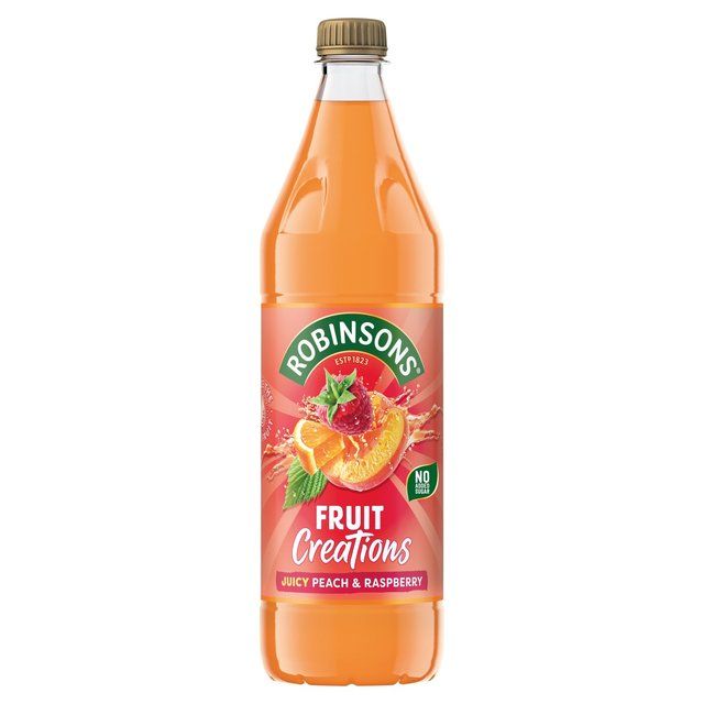 Robinsons Fruit Creations Peach & Raspberry No Added Sugar   1L