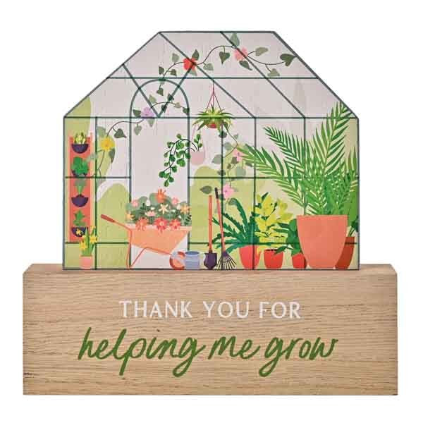 The Cottage Garden Greenhouse Plaque 'Thank You'