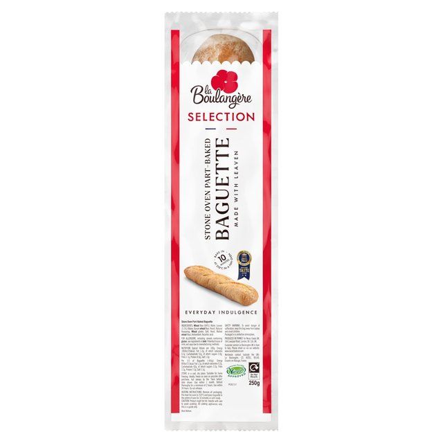 La Boulang\u00e8re Plain Stone Oven Part-Baked Baguette   250g