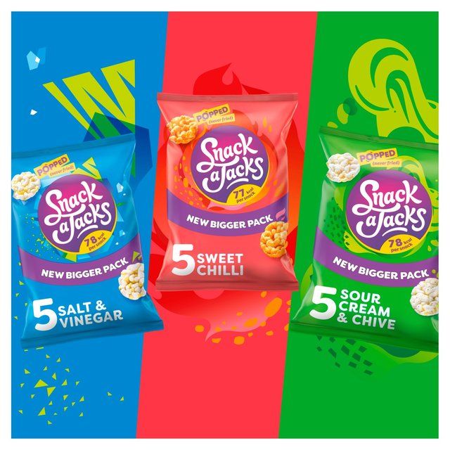 Snack a Jacks Sour Cream &amp; Chive Multipack Rice Cakes   5 per pack