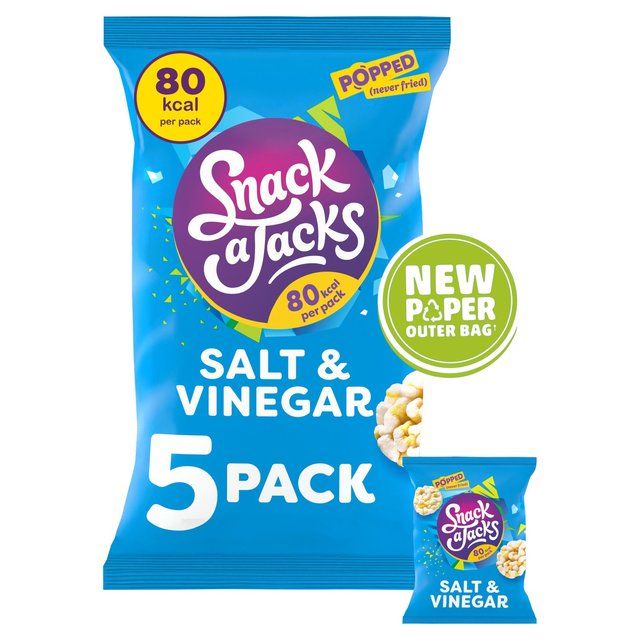 Snack a Jacks Salt & Vinegar Multipack Rice Cakes   5 per pack