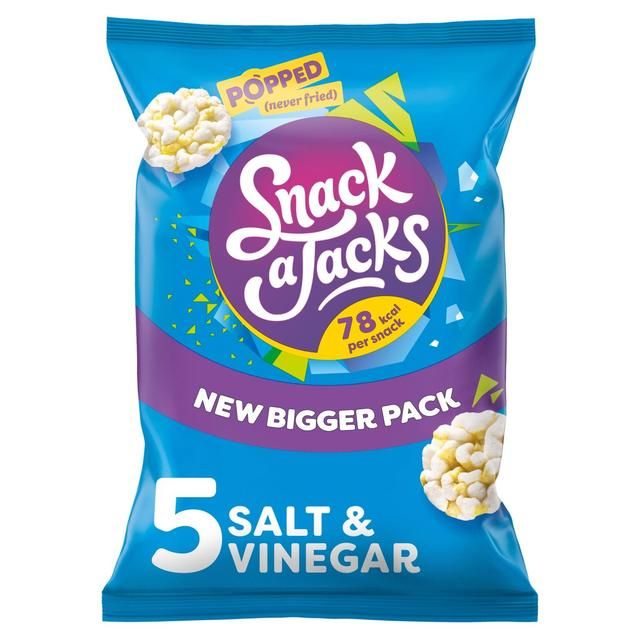 Snack a Jacks Salt &amp; Vinegar Multipack Rice Cakes   5 per pack