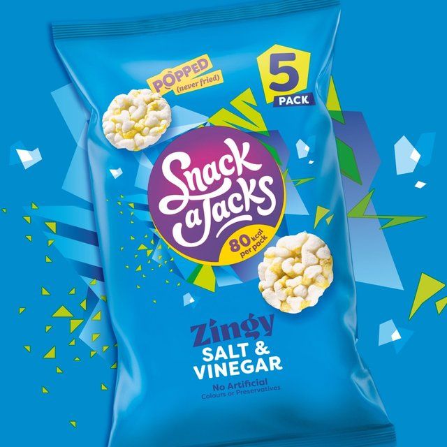 Snack a Jacks Salt &amp; Vinegar Multipack Rice Cakes   5 per pack
