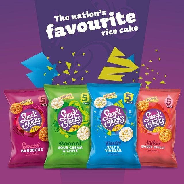 Snack a Jacks Salt &amp; Vinegar Multipack Rice Cakes   5 per pack