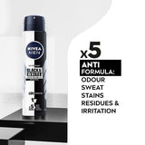 NIVEA MEN  Black & White Anti-Perspirant Deodorant 250ml GOODS Superdrug   