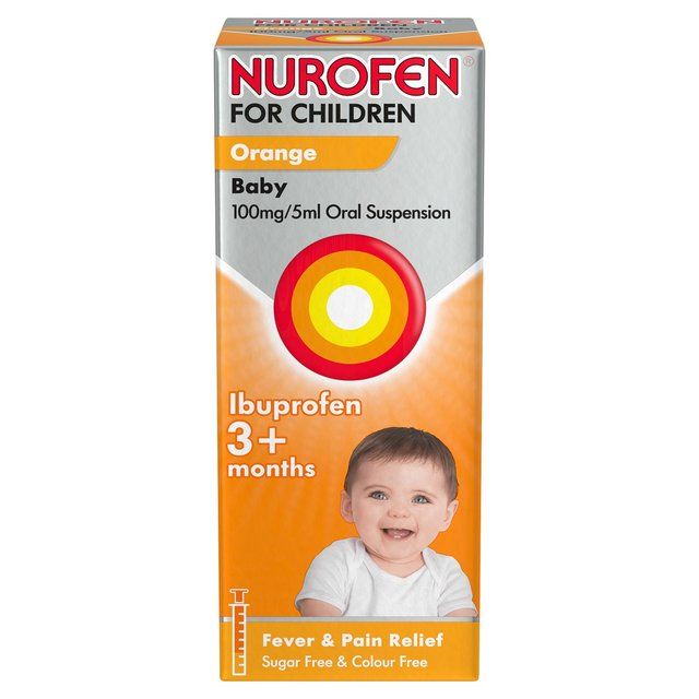 Nurofen Baby 3+ mths Fever and Pain Relief Orange   100ml